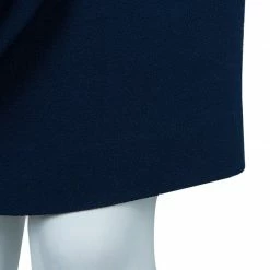 Hermes Blue Silk Knit One Shoulder Draped Dress S For Women -Deals Hermes Store luxury women hermes used clothes p59268 0006