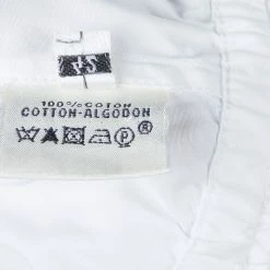 Hermes White Gathered Waist Long Sleeve Cotton Shirt L For Women 23 Hermes White Gathered Waist Long Sleeve Cotton Shirt L For Women -Deals Hermes Store luxury women hermes used clothes p59588 010