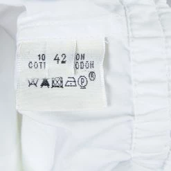 Hermes White Gathered Waist Long Sleeve Cotton Shirt L For Women 25 Hermes White Gathered Waist Long Sleeve Cotton Shirt L For Women -Deals Hermes Store luxury women hermes used clothes p59588 012