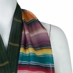 Hermes Multicolor Striped Sleeveless Silk Blouse S For Women 15 Hermes Multicolor Striped Sleeveless Silk Blouse S For Women -Deals Hermes Store luxury women hermes used clothes p59708 004