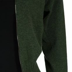 Hermes Olive Green Zip Front Cropped Cashmere Cardigan S For Women -Deals Hermes Store luxury women hermes used clothes p59852 007
