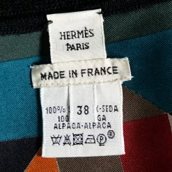 Hermes Multicolor Printed Silk & Knit Open Front Cardigan M For Women 11 Hermes Multicolor Printed Silk & Knit Open Front Cardigan M For Women -Deals Hermes Store luxury women hermes used clothes p609762 004