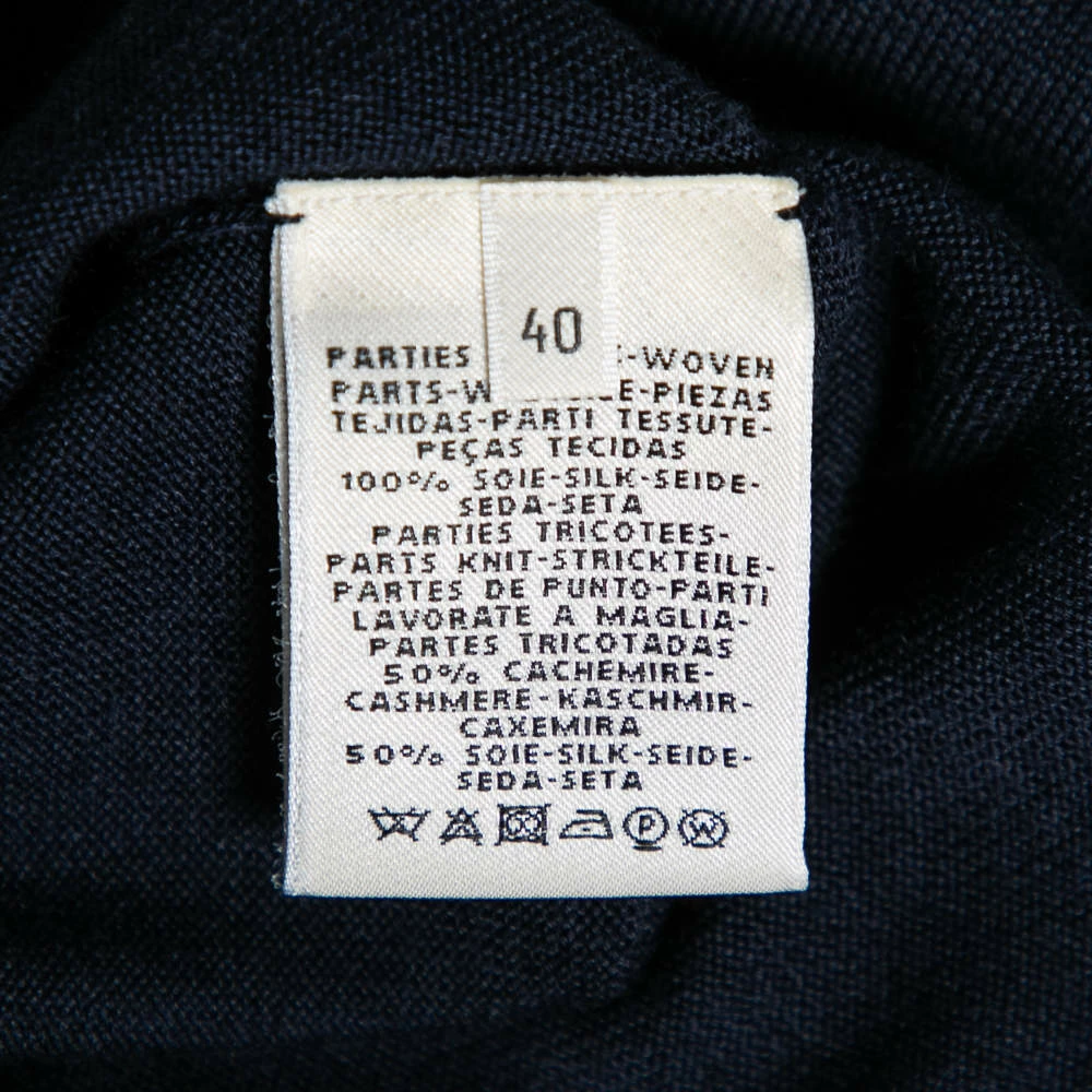 Hermes Blue Bandana Print Silk And Knit Dress M For Women 8 Hermes Blue Bandana Print Silk And Knit Dress M For Women - Image 6