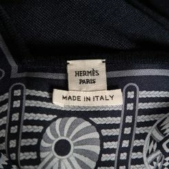 Hermes Blue Bandana Print Silk And Knit Dress M For Women 12 Hermes Blue Bandana Print Silk And Knit Dress M For Women -Deals Hermes Store luxury women hermes used clothes p609785 006