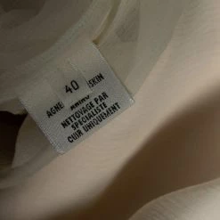 Hermes Cream Leather Floral Embroidered Sleeveless Mini Dress M For Women -Deals Hermes Store luxury women hermes used clothes p610491 002