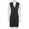 Hermes Charcoal Grey Wool Sleeveless Button Front Long Cardigan M For Women -Deals Hermes Store luxury women hermes used clothes p610600 008