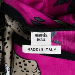 Hermes Purple Printed Cotton & Rib Knit Trimmed Oversized Top S For Women -Deals Hermes Store luxury women hermes used clothes p629503 004