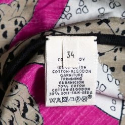 Hermes Purple Printed Cotton & Rib Knit Trimmed Oversized Top S For Women -Deals Hermes Store luxury women hermes used clothes p629503 005