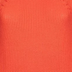 Hermes Orange Cotton Knit Low Back Detail Sweater S For Women -Deals Hermes Store luxury women hermes used clothes p629521 005