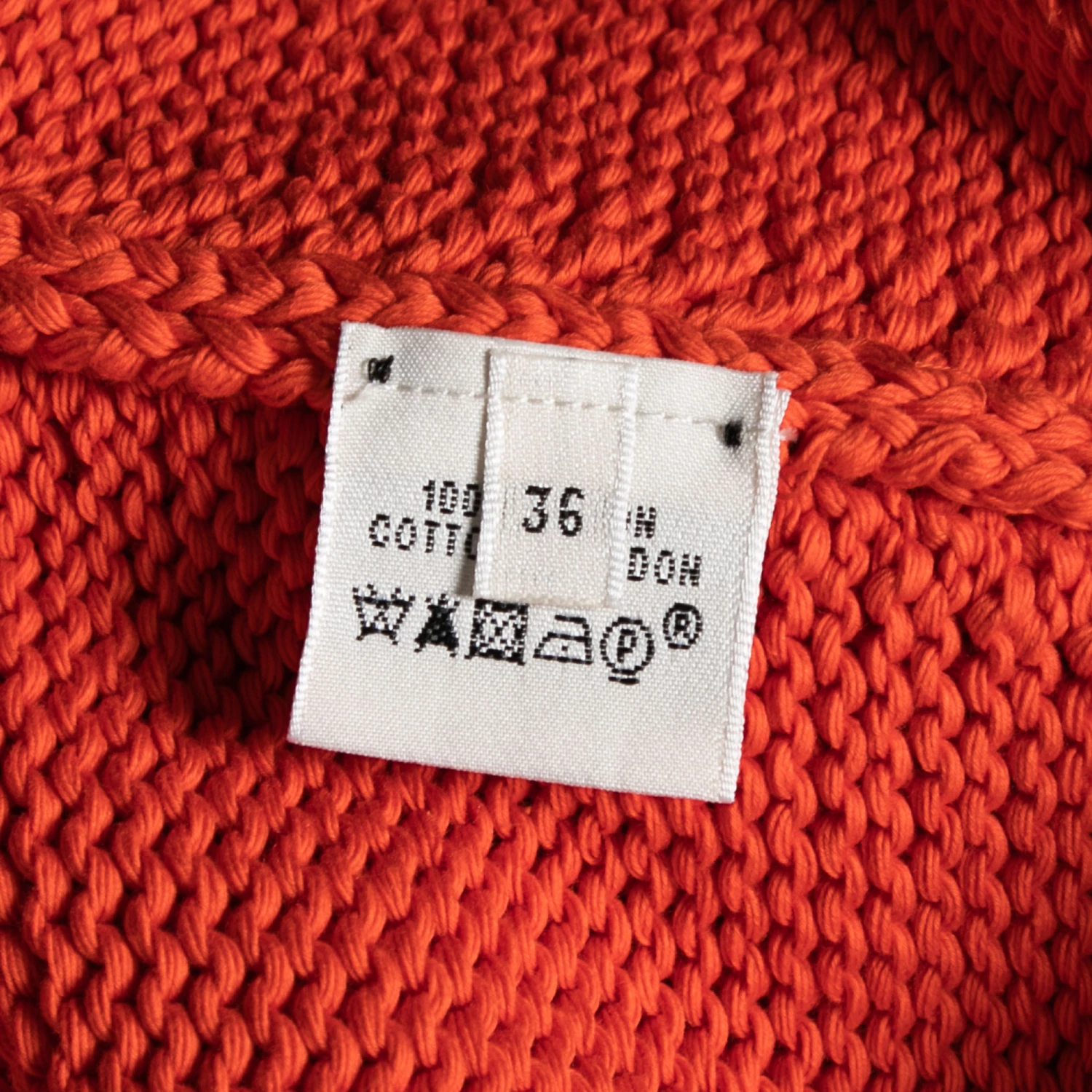 Hermes Orange Cotton Knit Sleeveless Belted Mini Dress S For Women 7 Hermes Orange Cotton Knit Sleeveless Belted Mini Dress S For Women - Image 5