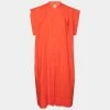 Hermes Orange Cotton Oversized Tunic Dress S For Women