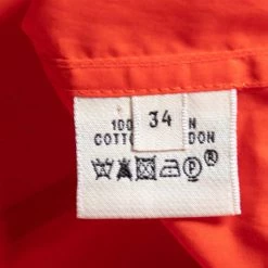 Hermes Orange Cotton Oversized Tunic Dress S For Women -Deals Hermes Store luxury women hermes used clothes p630548 002