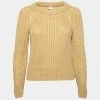 Hermes Beige Chunky Knit Long Sleeve Sweater S For Women -Deals Hermes Store luxury women hermes used clothes p630588 001