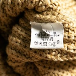 Hermes Beige Chunky Knit Long Sleeve Sweater S For Women -Deals Hermes Store luxury women hermes used clothes p630588 004