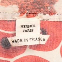 Hermes Red Printed Cotton & Silk V-Neck Tunic M For Women 14 Hermes Red Printed Cotton & Silk V-Neck Tunic M For Women -Deals Hermes Store luxury women hermes used clothes p646000 004