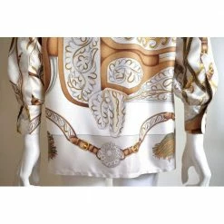 Hermes Multicolor Silk Shirt 38 FR For Women -Deals Hermes Store luxury women hermes used clothes p663927 009