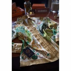 Hermes Multicolor Vintage Silk Shirt FR 42 For Women 33 Hermes Multicolor Vintage Silk Shirt FR 42 For Women -Deals Hermes Store luxury women hermes used clothes p663928 004