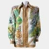 Hermes Multicolor Vintage Silk Shirt FR 42 For Women