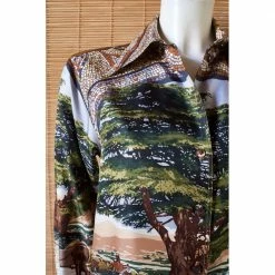 Hermes Multicolor Camicia In Seta Shirt Size Tg 38 For Women -Deals Hermes Store luxury women hermes used clothes p667722 009