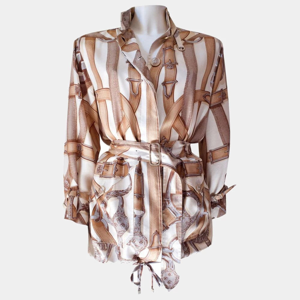 Hermes Multicolor Giacca In Seta Jacket Size Tg.36 FR For Women 3 Hermes Multicolor Giacca In Seta Jacket Size Tg.36 FR For Women