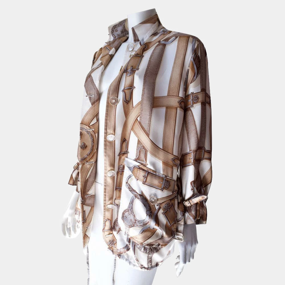 Hermes Multicolor Giacca In Seta Jacket Size Tg.36 FR For Women 4 Hermes Multicolor Giacca In Seta Jacket Size Tg.36 FR For Women - Image 2