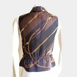 Hermes Multicolor Gilet In Seta Vest Size Tg.44 FR For Women -Deals Hermes Store luxury women hermes used clothes p667731 002