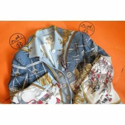 Hermes Multicolor Giacca In Seta Blazer Size Tg.42 FR For Women -Deals Hermes Store luxury women hermes used clothes p667734 005