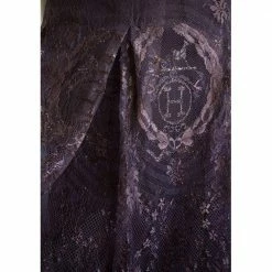 Hermes Brown Gonna Inpizzo Skirt Size Tg.40 FR For Women -Deals Hermes Store luxury women hermes used clothes p667740 009