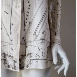 Hermes Multicolor Camicia In Seta Shirt Size Tg.38FR For Women -Deals Hermes Store luxury women hermes used clothes p667741 003