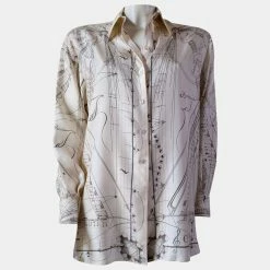 Hermes Multicolor Camicia In Seta Shirt Size Tg.38FR For Women