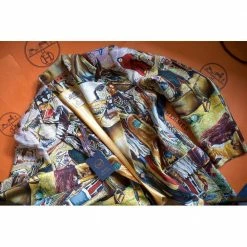 Hermes Multicolor Blazer In Seta Blazer Size Tg.42 FR For Women -Deals Hermes Store luxury women hermes used clothes p667746 012