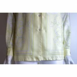 Hermes Yellow Camicia In Seta Shirt Size Tg.42 FR For Women -Deals Hermes Store luxury women hermes used clothes p667749 001