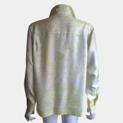 Hermes Yellow Camicia In Seta Shirt Size Tg.42 FR For Women -Deals Hermes Store luxury women hermes used clothes p667749 007