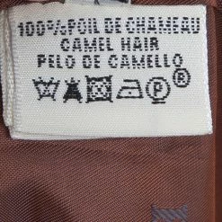 Hermes Beige Camel Hair Leather Trim Blazer S For Women -Deals Hermes Store luxury women hermes used clothes p71204 007