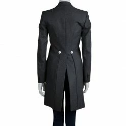 Hermes Grey Wool Overcoat S For Women -Deals Hermes Store luxury women hermes used clothes p79559 0003