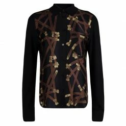 Hermes Silk Knit Print Cardigan M For Women