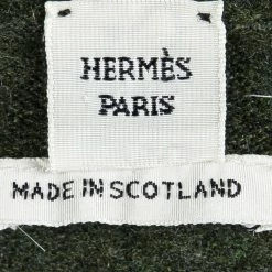 Hermes Olive Green Cashmere Sleeveless Sweater Vest S For Women -Deals Hermes Store luxury women hermes used clothes p87049 005