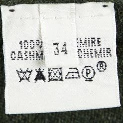 Hermes Olive Green Cashmere Sleeveless Sweater Vest S For Women -Deals Hermes Store luxury women hermes used clothes p87049 006