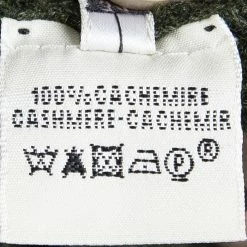 Hermes Olive Green Cashmere Sleeveless Sweater Vest S For Women -Deals Hermes Store luxury women hermes used clothes p87049 007