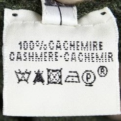 Hermes Olive Green Cashmere Zip Front Cardigan S For Women -Deals Hermes Store luxury women hermes used clothes p87052 007