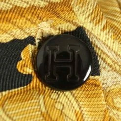 Hermes Black Baroque Print Silk Shirt M For Women -Deals Hermes Store luxury women hermes used clothes p88258 004