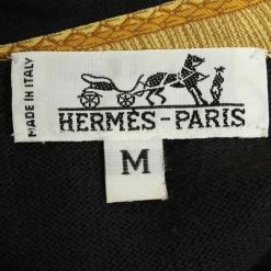 Hermes Black Baroque Print Silk Shirt M For Women -Deals Hermes Store luxury women hermes used clothes p88258 006