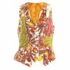 Hermes Multiprint Silk Sleeveless Waistcoat M For Women