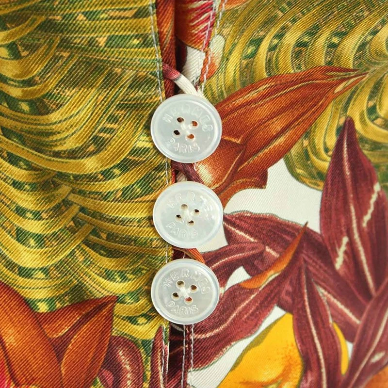 Hermes Multiprint Silk Sleeveless Waistcoat M For Women 6 Hermes Multiprint Silk Sleeveless Waistcoat M For Women - Image 4