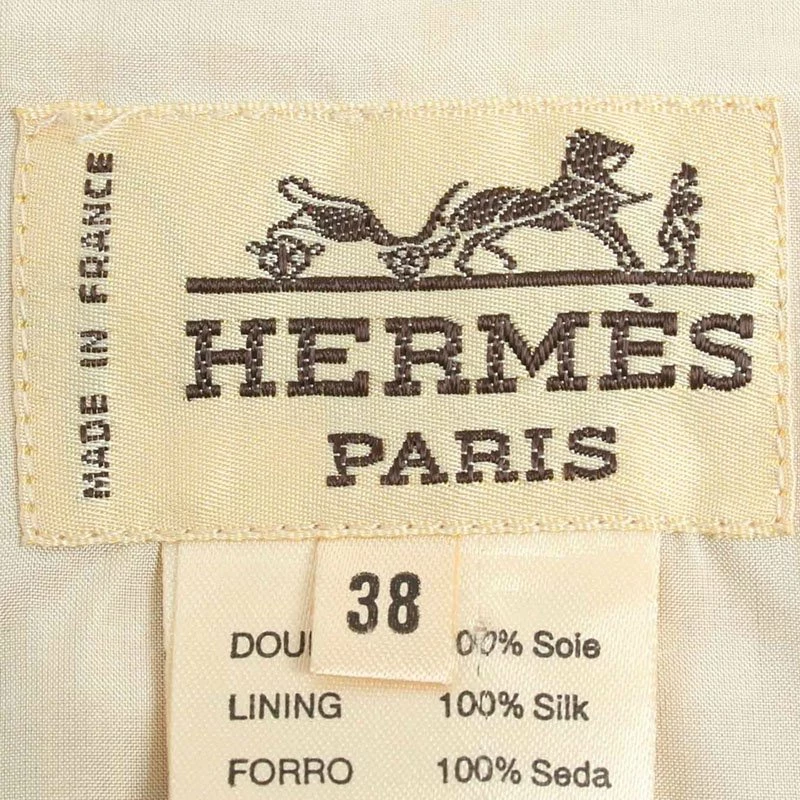 Hermes Multiprint Silk Sleeveless Waistcoat M For Women 7 Hermes Multiprint Silk Sleeveless Waistcoat M For Women - Image 5