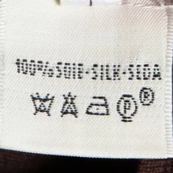 Hermes Brown Printed Silk Ribbed Trim Cardigan S For Women 15 Hermes Brown Printed Silk Ribbed Trim Cardigan S For Women -Deals Hermes Store luxury women hermes used clothes p92640 0007