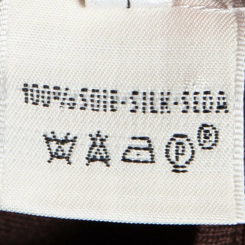 Hermes Brown Printed Silk Ribbed Trim Cardigan S For Women 9 Hermes Brown Printed Silk Ribbed Trim Cardigan S For Women - Image 7