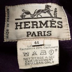 Hermes Green Wool Hooded Vintage Over Coat L For Women -Deals Hermes Store luxury women hermes used clothes p94334 0005