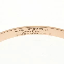 Hermes Kelly Diamond 18k Rose Gold Bangle Bracelet 16cm For Women 14 Hermes Kelly Diamond 18k Rose Gold Bangle Bracelet 16cm For Women -Deals Hermes Store luxury women hermes used fine jewelry p106945 006