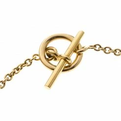 Hermes Chaine D'Ancre Mini 18k Yellow Gold Toggle Bracelet For Women -Deals Hermes Store luxury women hermes used fine jewelry p157443 0004